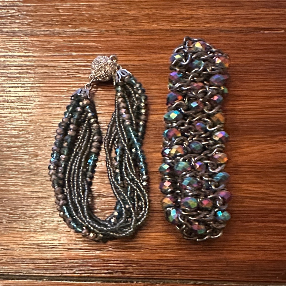 Elegant Multicolor Beaded Bracelet Set